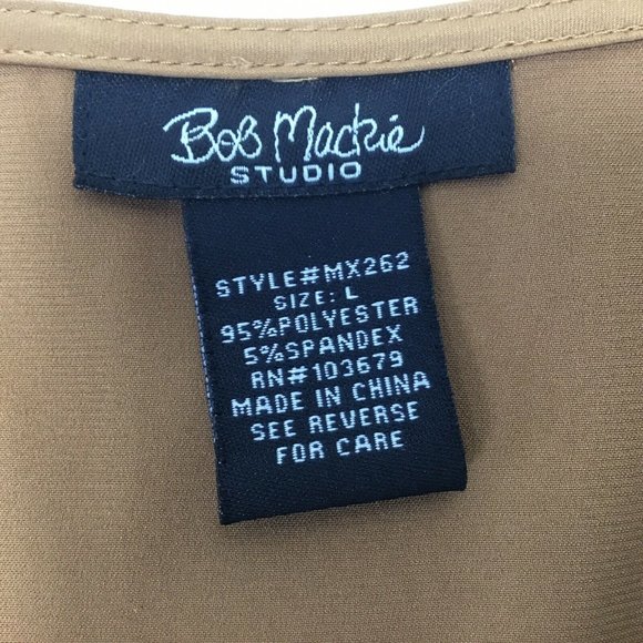 Bob Mackie Studio~Deep Gold~Detailed Neckline~ - Picture 8 of 8